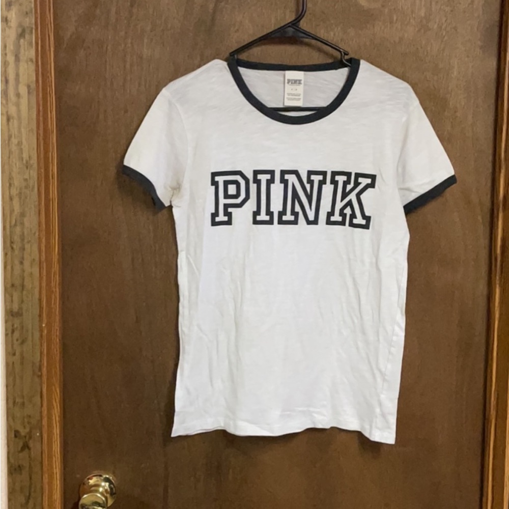 Victorias Secret Pink Short Sleeve Shirt Small
